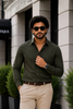 Olive Green Full Sleeve Versatile Shirt