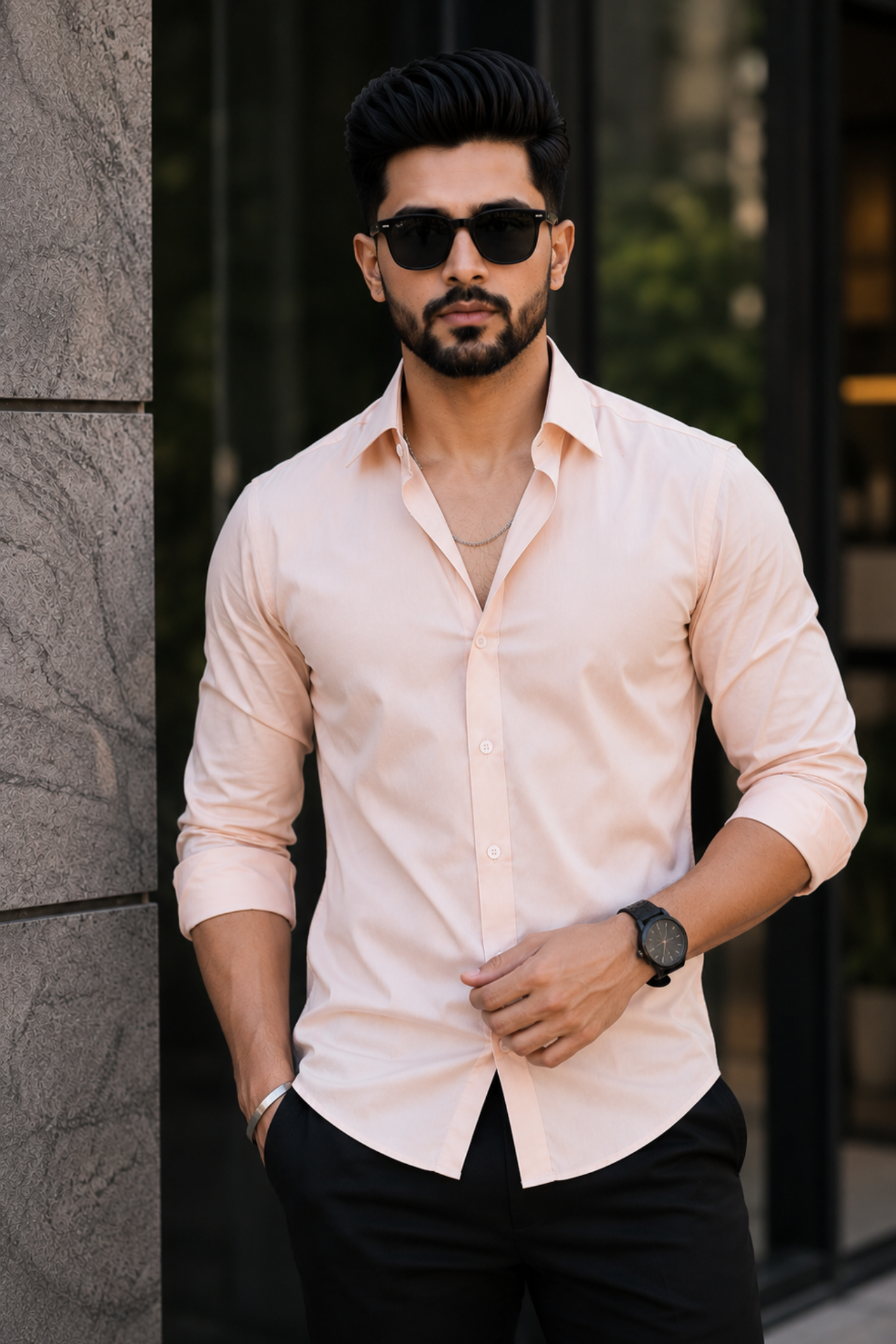 LIGHT MUSTARD Full Sleeve Versatile Shirt