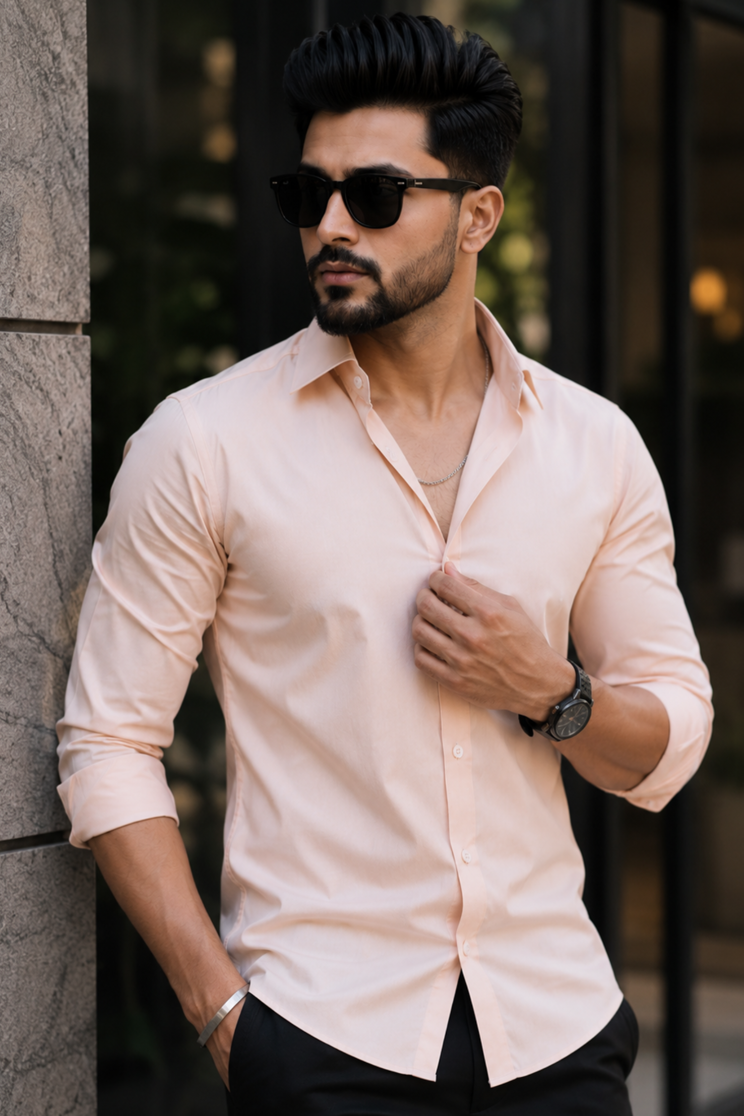 LIGHT MUSTARD Full Sleeve Versatile Shirt