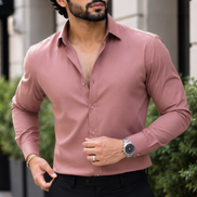Baby Pink Full Sleeve Versatile Shirt