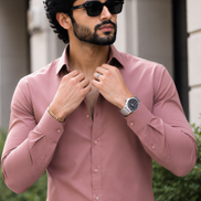 Baby Pink Full Sleeve Versatile Shirt