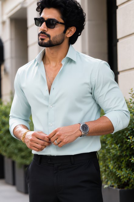 Dusky Green Full Sleeve Versatile Shirt