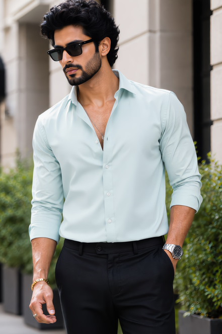 Dusky Green Full Sleeve Versatile Shirt