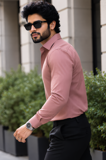 Baby Pink Full Sleeve Versatile Shirt