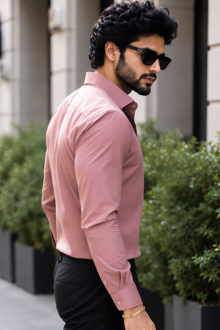Baby Pink Full Sleeve Versatile Shirt