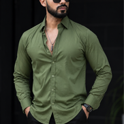 Olive Green Full Sleeve Versatile Shirt