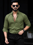 Olive Green Full Sleeve Versatile Shirt
