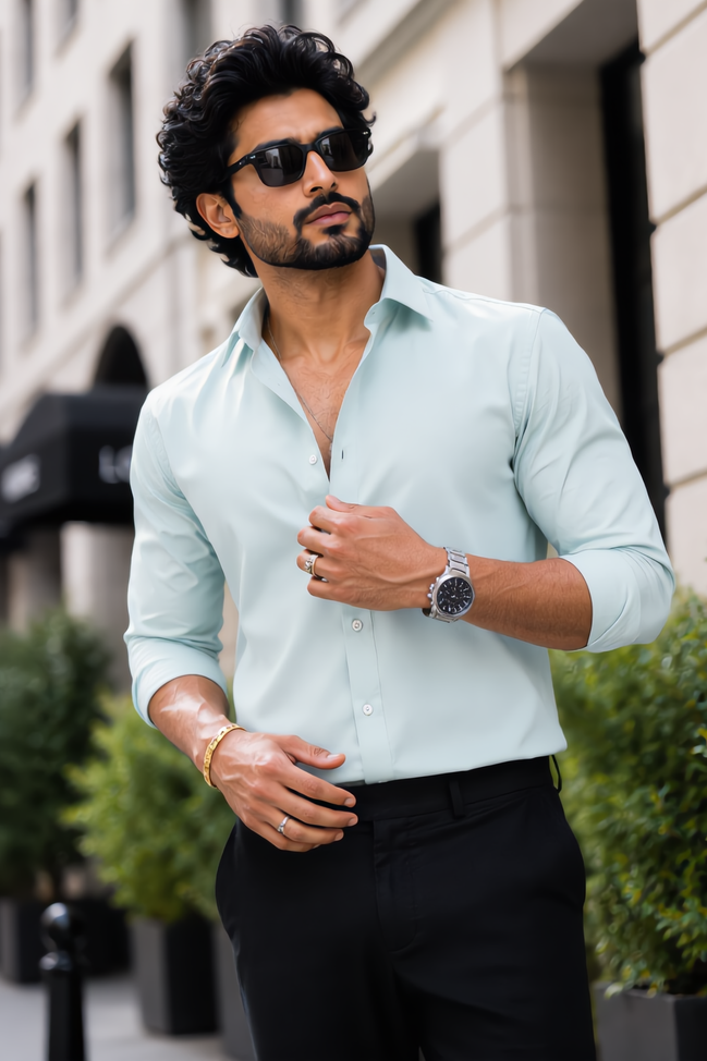 Dusky Green Full Sleeve Versatile Shirt