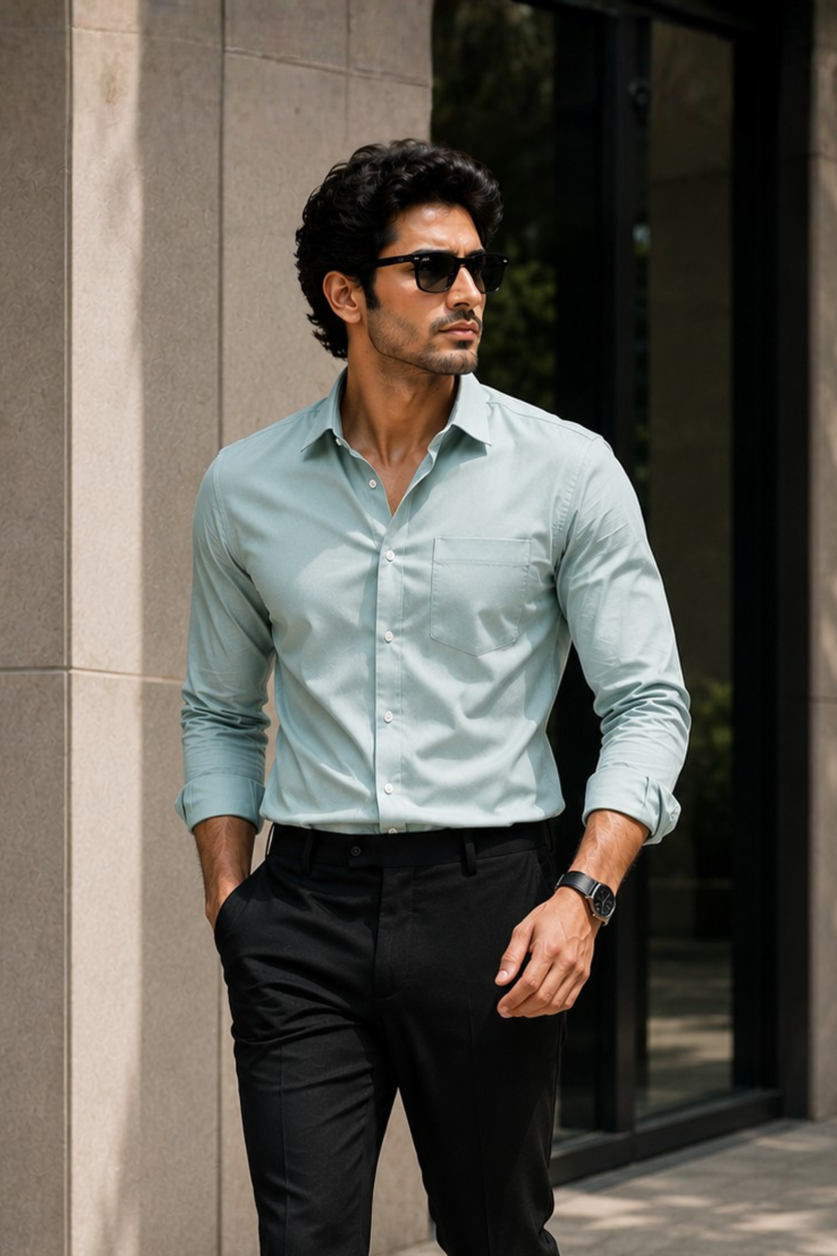 Dusky Green Full Sleeve Versatile Shirt