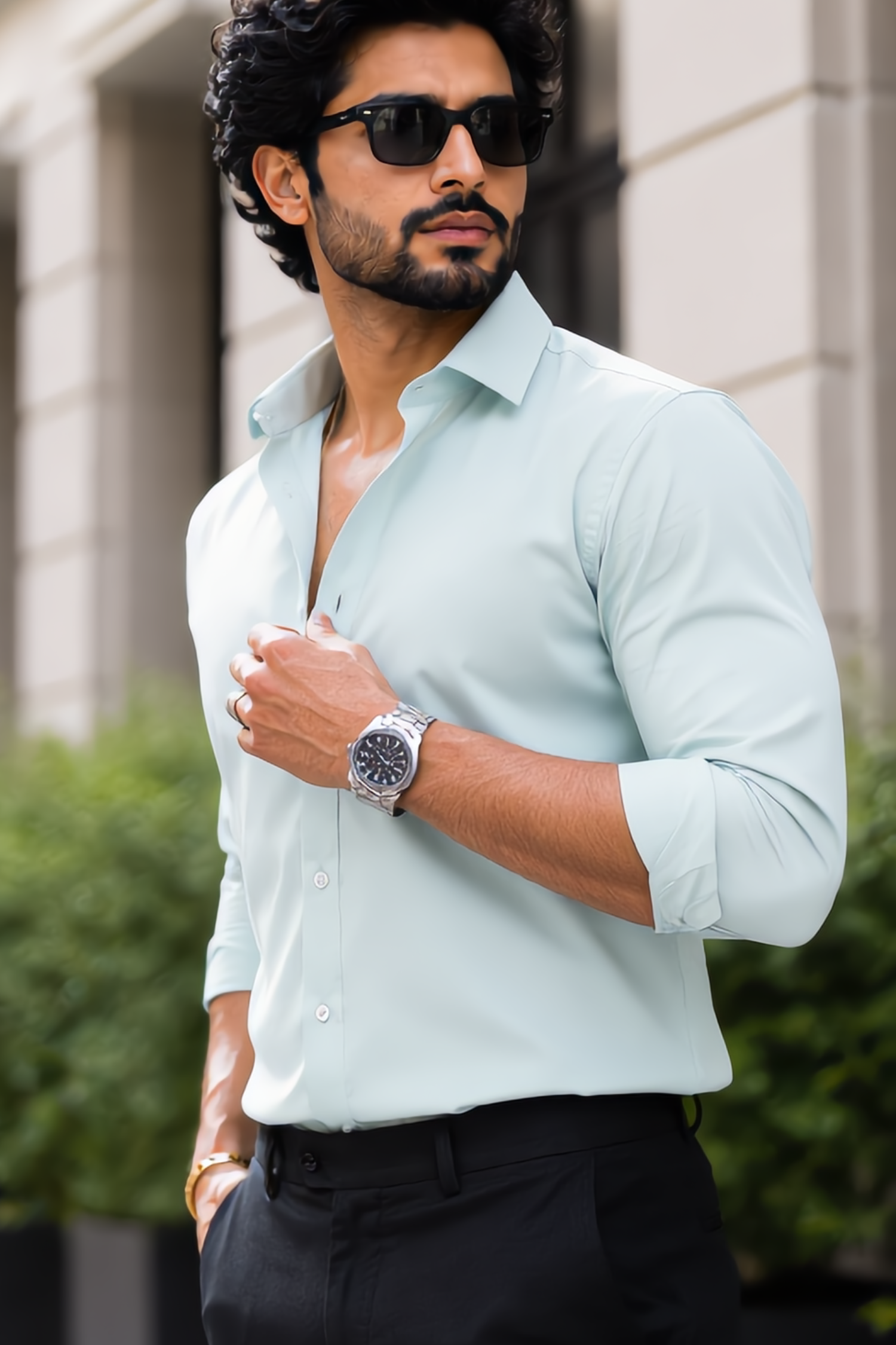 Dusky Green Full Sleeve Versatile Shirt