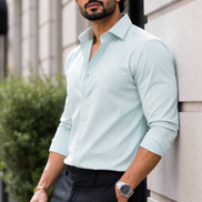 Dusky Green Full Sleeve Versatile Shirt