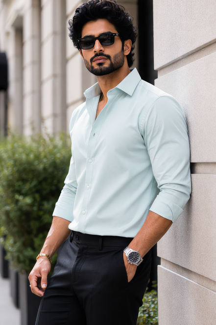 Dusky Green Full Sleeve Versatile Shirt