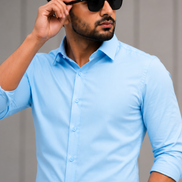 Powder Blue Full Sleeve Versatile Shirt