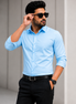 Powder Blue Full Sleeve Versatile Shirt