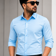 Powder Blue Full Sleeve Versatile Shirt