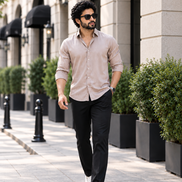 Beige Shirt - Pure cotton