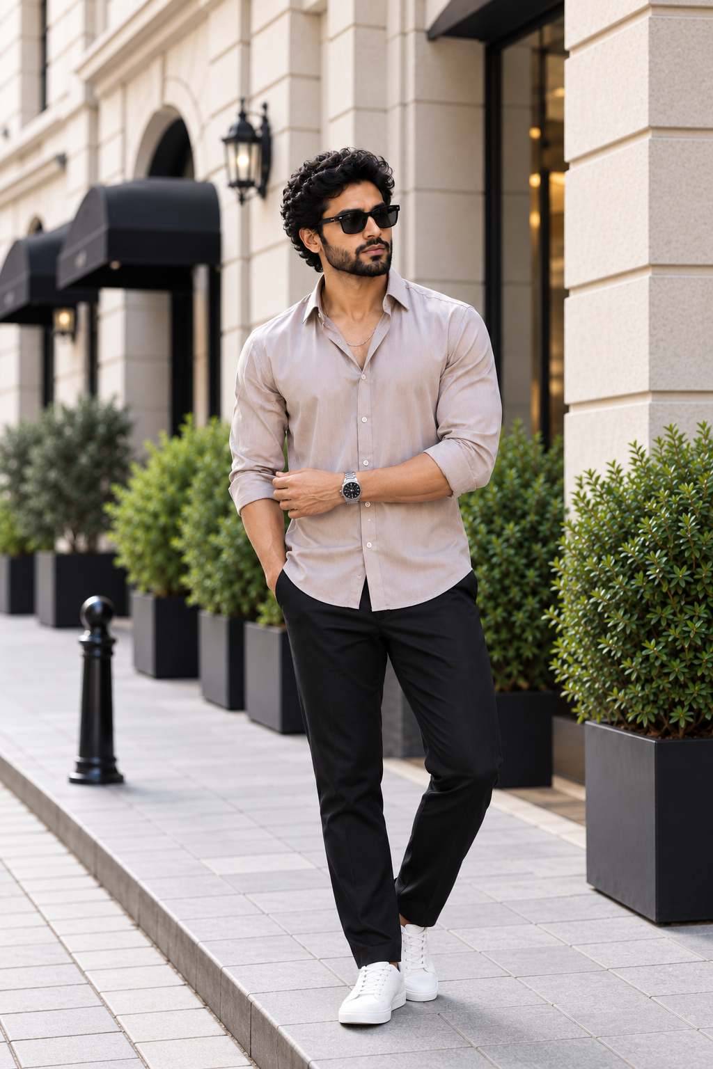 Beige Shirt - Pure cotton