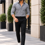 Natural Grey  Full Sleeve Versatile Shirt