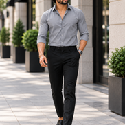 Natural Grey  Full Sleeve Versatile Shirt