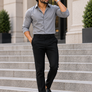 Natural Grey  Full Sleeve Versatile Shirt