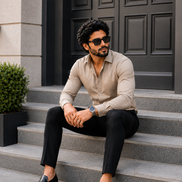 Khaki Full Sleeve Versatile Shirt