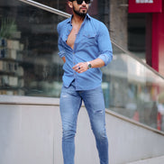 CLASSIC BLUE ULTRA SOFT DENIM SHIRT