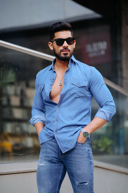 CLASSIC BLUE ULTRA SOFT DENIM SHIRT