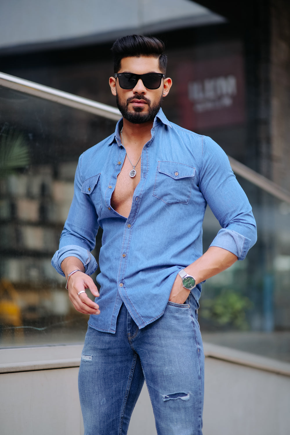 CLASSIC BLUE ULTRA SOFT DENIM SHIRT