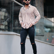 Light Brown Stripe Shirt