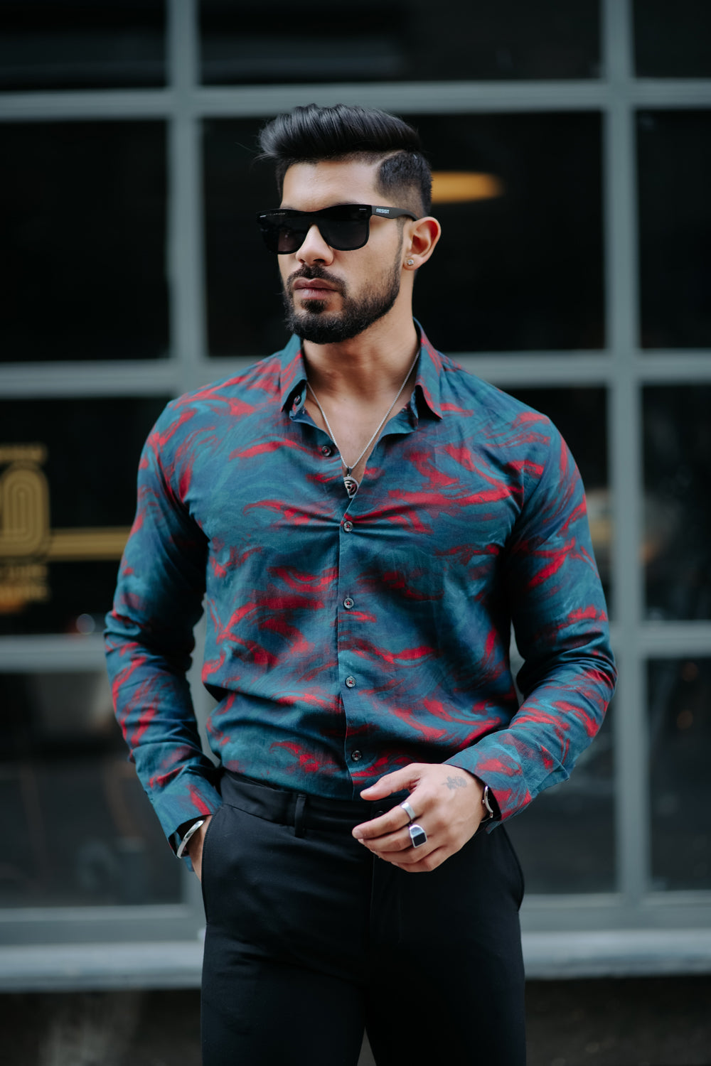 DIANNE GREEN PRINTED SUPER SOFT PREMIUM COTTON DESIGNER SHIRT