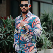 AMAZON TROPICAL PRINTED SUPER SOFT PREMIUM COTTON DESIGNER SHIRT