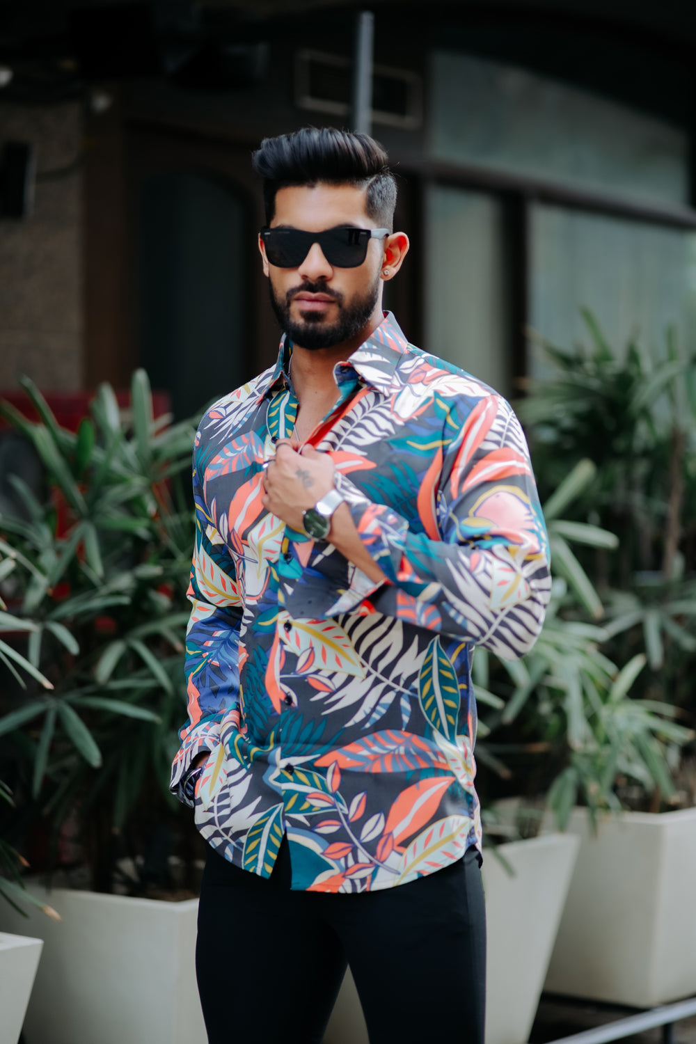 AMAZON TROPICAL PRINTED SUPER SOFT PREMIUM COTTON DESIGNER SHIRT