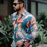 AMAZON TROPICAL PRINTED SUPER SOFT PREMIUM COTTON DESIGNER SHIRT