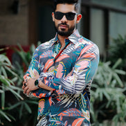 AMAZON TROPICAL PRINTED SUPER SOFT PREMIUM COTTON DESIGNER SHIRT