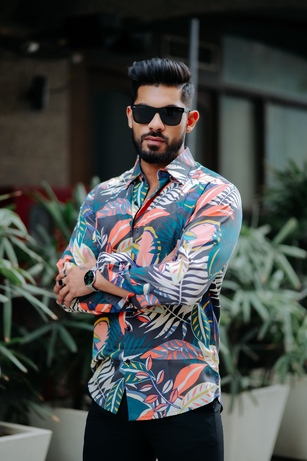 AMAZON TROPICAL PRINTED SUPER SOFT PREMIUM COTTON DESIGNER SHIRT