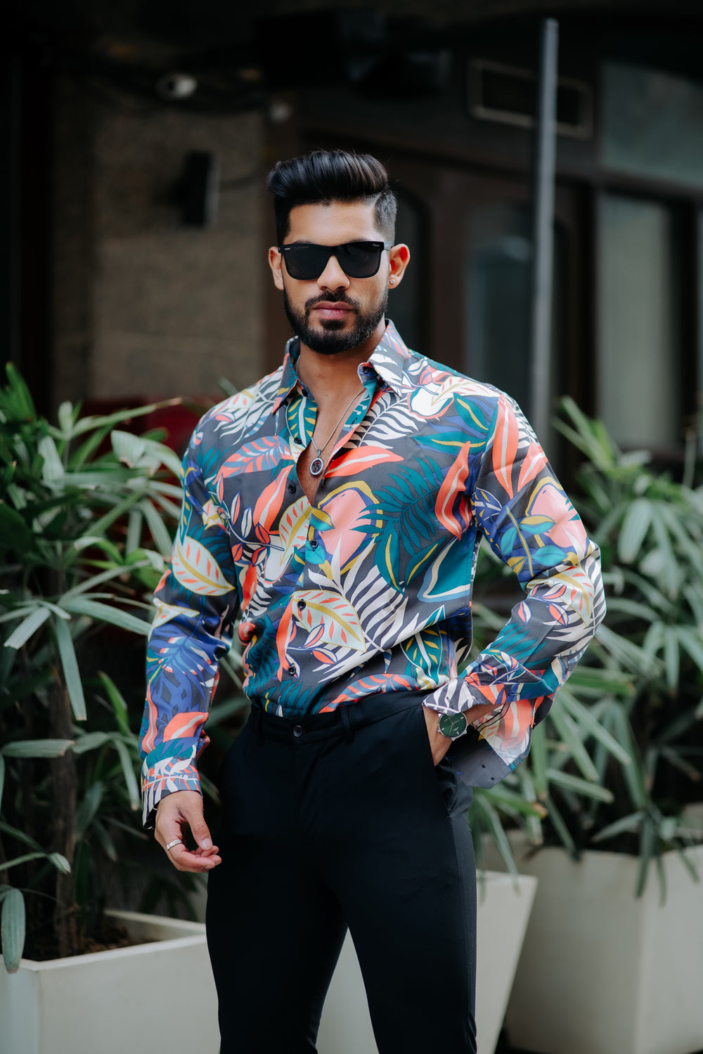 AMAZON TROPICAL PRINTED SUPER SOFT PREMIUM COTTON DESIGNER SHIRT