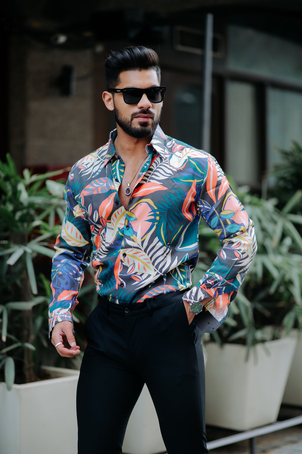 AMAZON TROPICAL PRINTED SUPER SOFT PREMIUM COTTON DESIGNER SHIRT