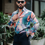 AMAZON TROPICAL PRINTED SUPER SOFT PREMIUM COTTON DESIGNER SHIRT