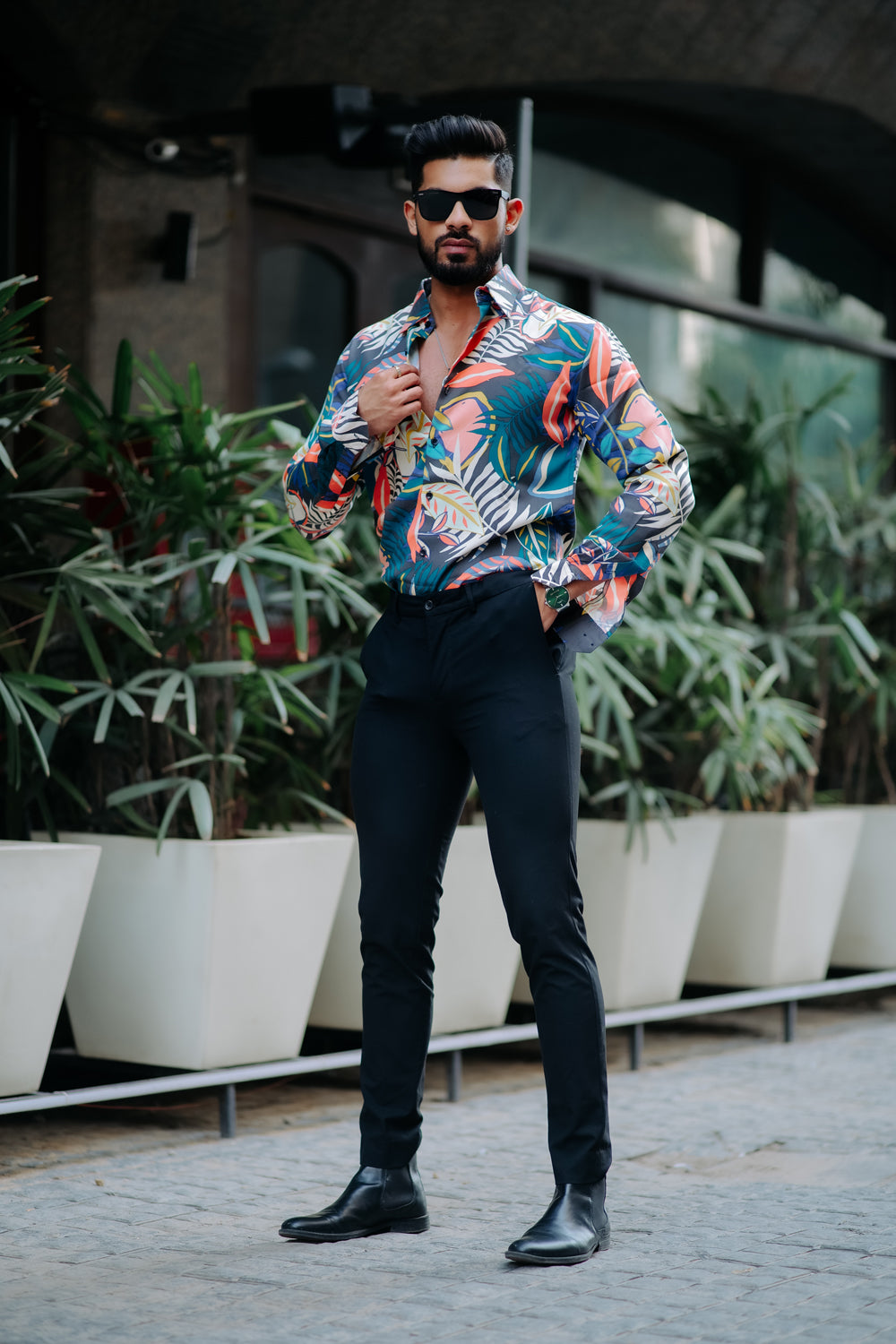 AMAZON TROPICAL PRINTED SUPER SOFT PREMIUM COTTON DESIGNER SHIRT