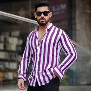 Purple Stripe Shirt