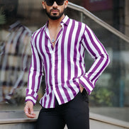 Purple Stripe Shirt