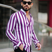 Purple Stripe Shirt