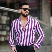 Purple Stripe Shirt
