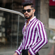 Purple Stripe Shirt