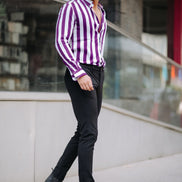 Purple Stripe Shirt