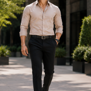 Beige Shirt - Pure cotton