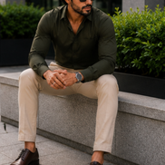 Olive Green Full Sleeve Versatile Shirt