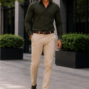 Olive Green Full Sleeve Versatile Shirt