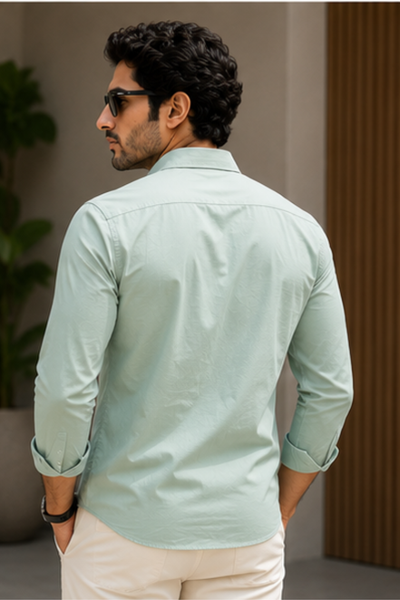Dusky Green Full Sleeve Versatile Shirt