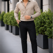 Khaki Full Sleeve Versatile Shirt